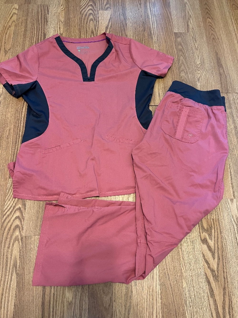 Healing Hands Purple Label Yoga scrub set L Large Petite